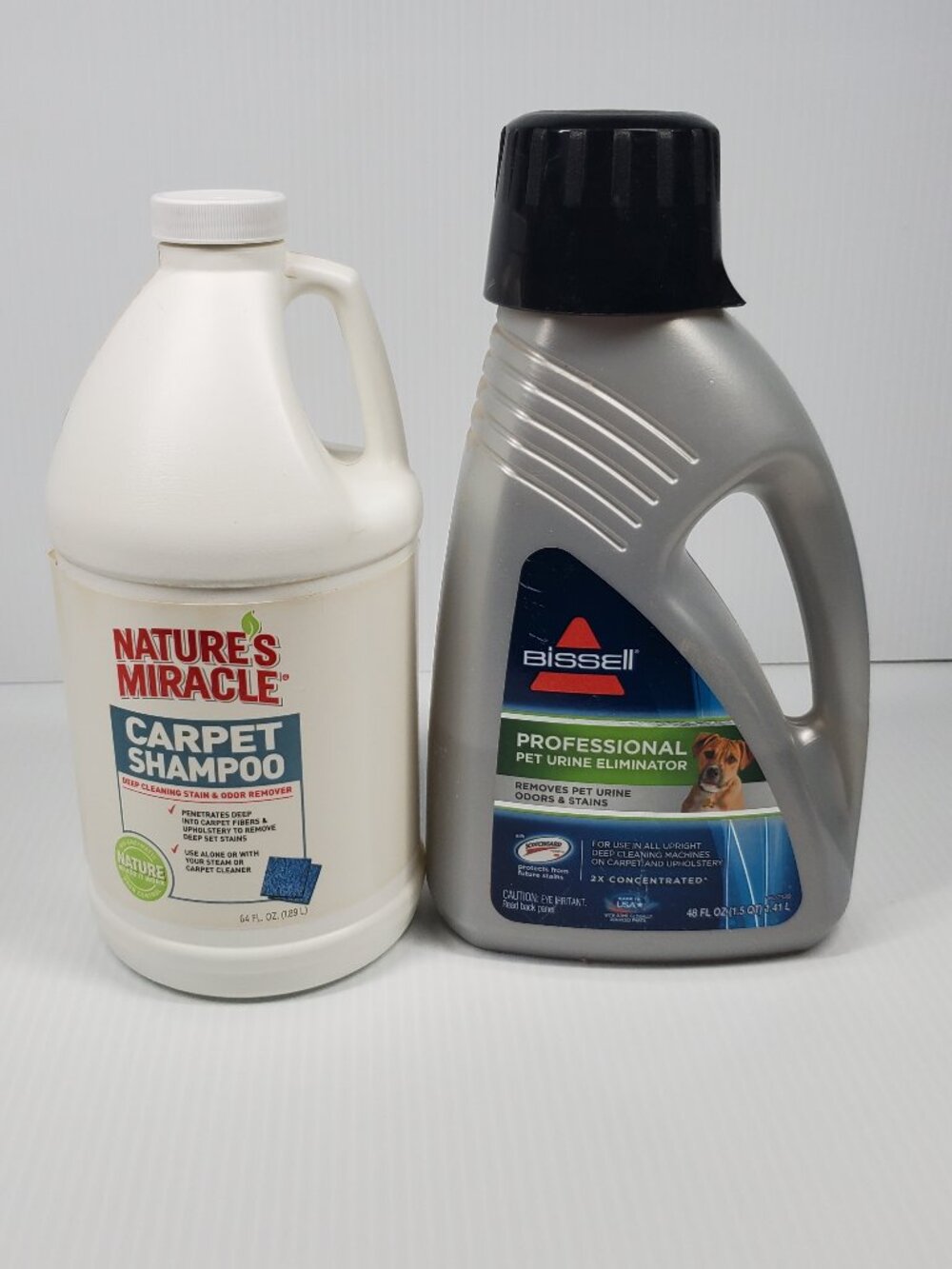 Nature's Mircale Carpet Shampoo 64 oz and Bissell Pet Urine Eliminator **READ